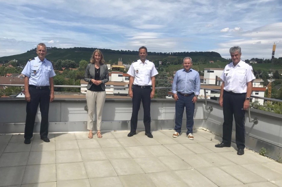 Isabell Huber besucht das Polizeipräsidium Heilbronn