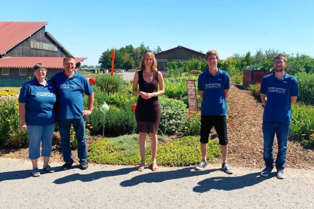 Isabell Huber mit Familie Angelberger in Bad Wimpfen