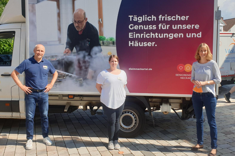 Isabell Huber bei den Seniorendiensten Offenau